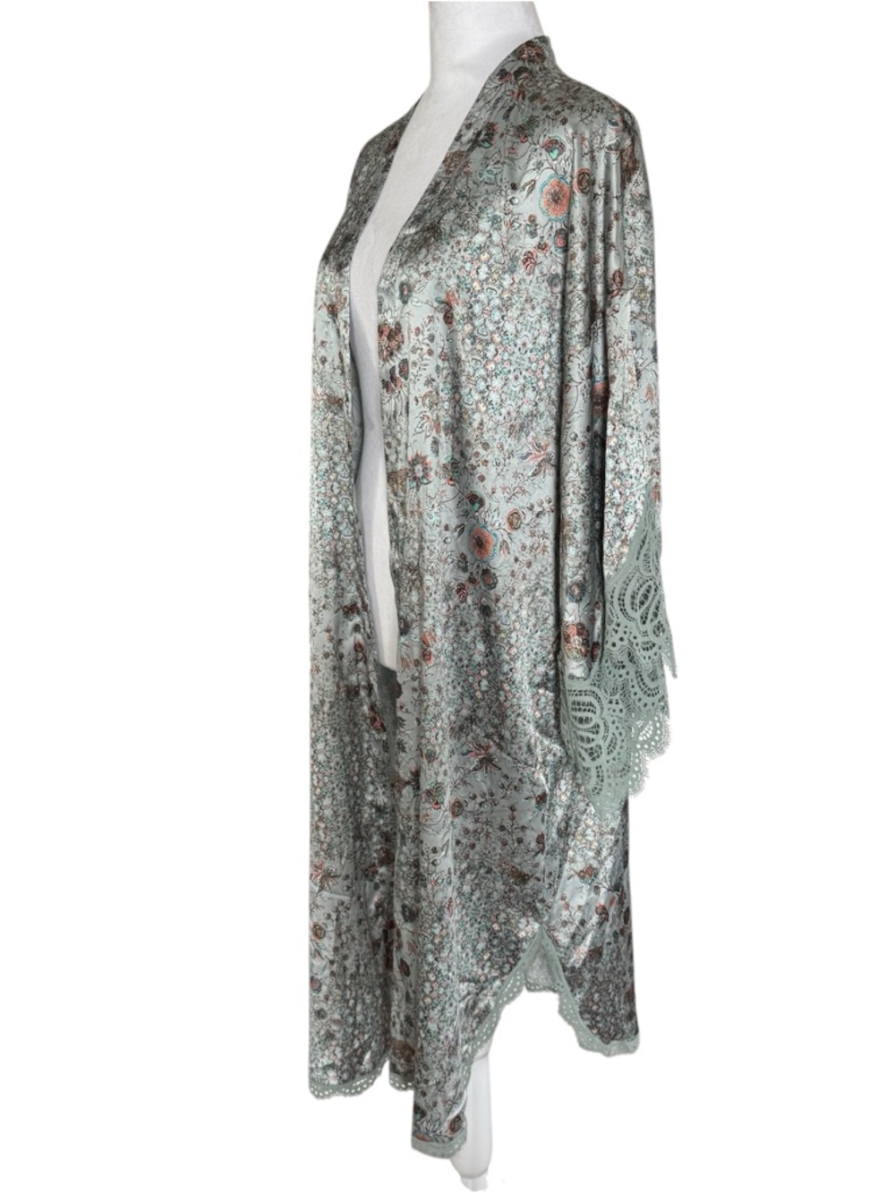 Victoria’s Secret Dream Angels Satin Floral Kimono Robe M/L NWT - Picture 7 of 12